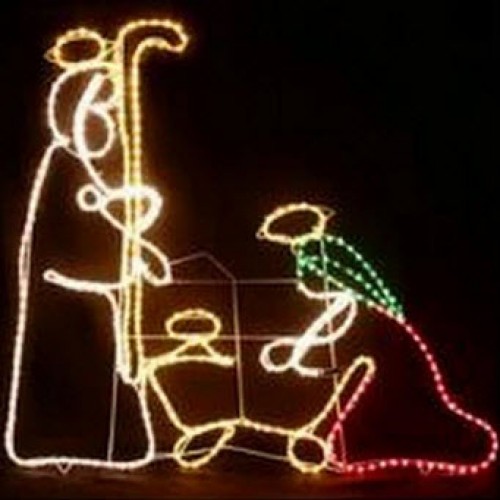 Jesus Birth Nativity Christmas Motif Rope Lights